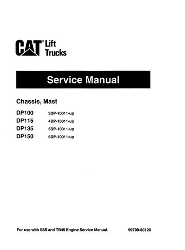 CATERPILLAR CAT DP100 DP115 DP135 DP150 FORKLIFT