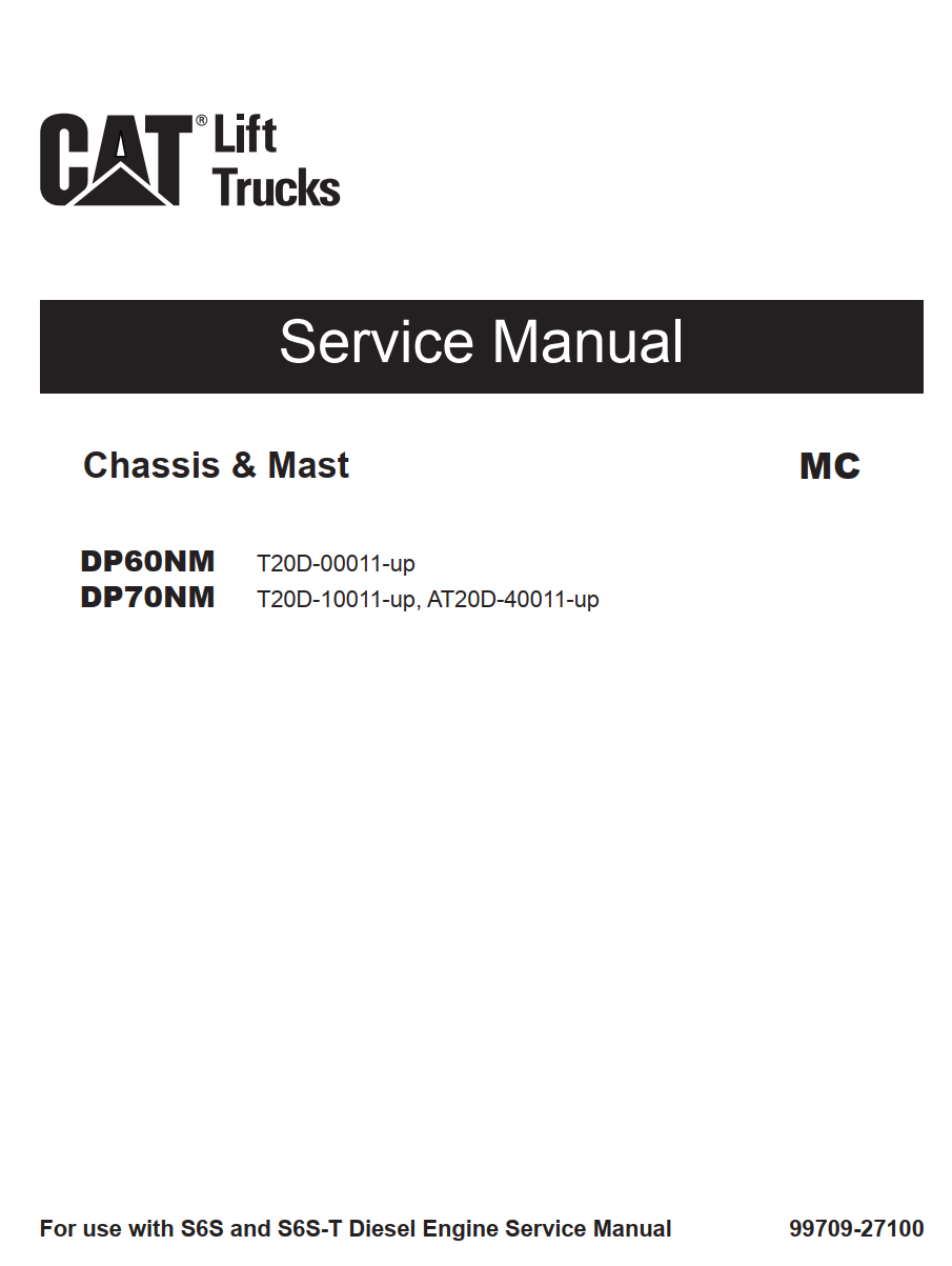 CATERPILLAR CAT DP60NM DP70NM FORKLIFT