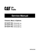 CATERPILLAR CAT EP10KRT-PAC EP12KRT-PAC EP15KRT-PAC LIFT TRUCK