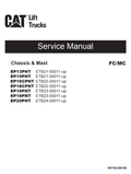 CATERPILLAR CAT EP13PNT EP15PNT EP16CPNT EP18CPNT EP16PNT EP18PNT EP20PNT FORKLIFT FC MC