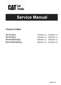 CATERPILLAR CAT EP13TCB(J), EP15TCB(J), EP161820TCB(J), EP161820TBCB(J) SERVICE MANUAL