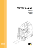CATERPILLAR CAT EP25(C)N, EP30(C)N, EP35N FORKLIFT SERVICE