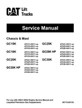 CATERPILLAR CAT GC15K GC18K GC20K GC20K HP GC25K GC25K HP GC30K FORKLIFT