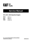 CATERPILLAR CAT K15, K21, K25 INDUSTRIAL ENGINE
