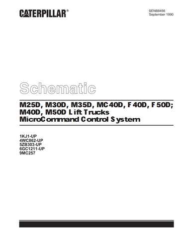 CATERPILLAR CAT M25D M30D M35D MC40D F40D F50D M40D M50D WIRING DIAGRAMS
