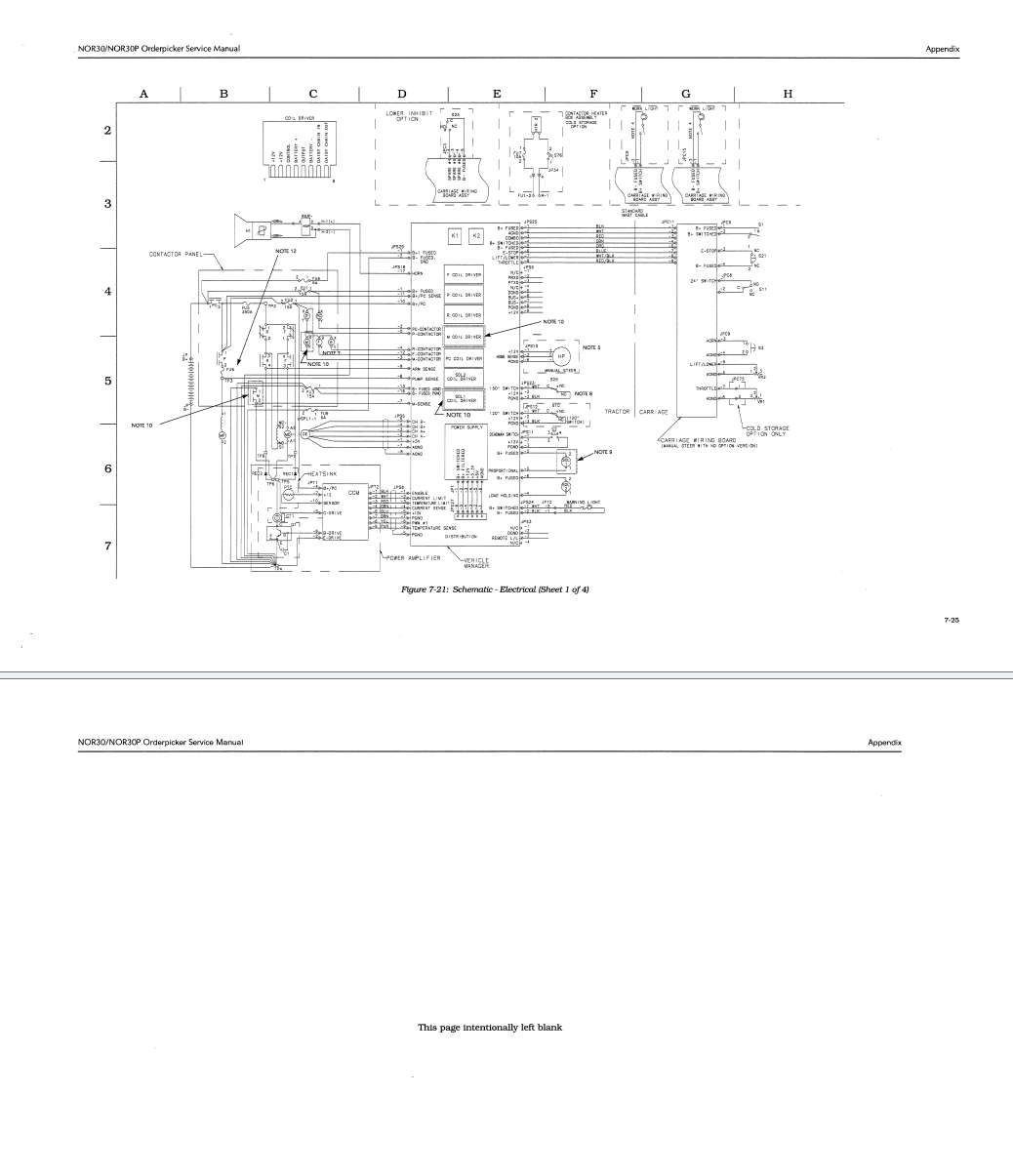 CATERPILLAR CAT NOR30 NOR30P ORDER PICKER ELECTRICAL WIRING DIAGRAMS