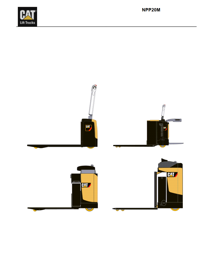CATERPILLAR CAT NPP20M FORKLIFT PARTS MANUAL