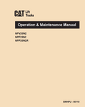 CATERPILLAR CAT NPP NPP18N2R NPP20N2R STACKER MAINTENANE MANUAL