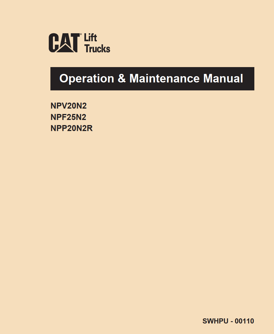 CATERPILLAR CAT NPV20N2 PALLET FORKLIFT OPERATION