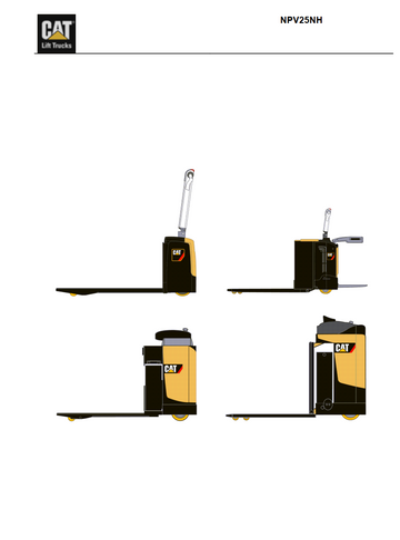 CATERPILLAR CAT NPV25NH NPV20K NPV20N NPV20ND FORKLIFT PARTS MANUAL