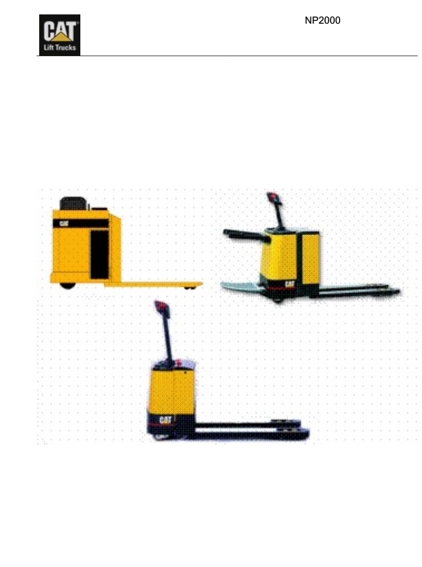 CATERPILLAR CAT NP NP2000 FORKLIFT PARTS MANUAL