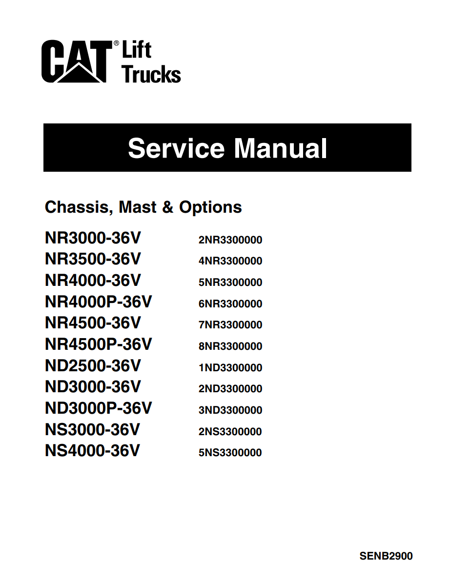 CATERPILLAR CAT NR3000 - NS4000 36V REACH TRUCK