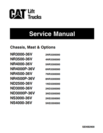 CATERPILLAR CAT NR3000 - NS4000 36V REACH TRUCK
