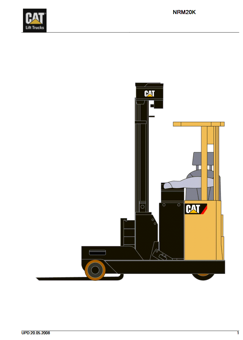 CATERPILLAR CAT NRM20K NRM25K FORKLIFT PARTS MANUAL