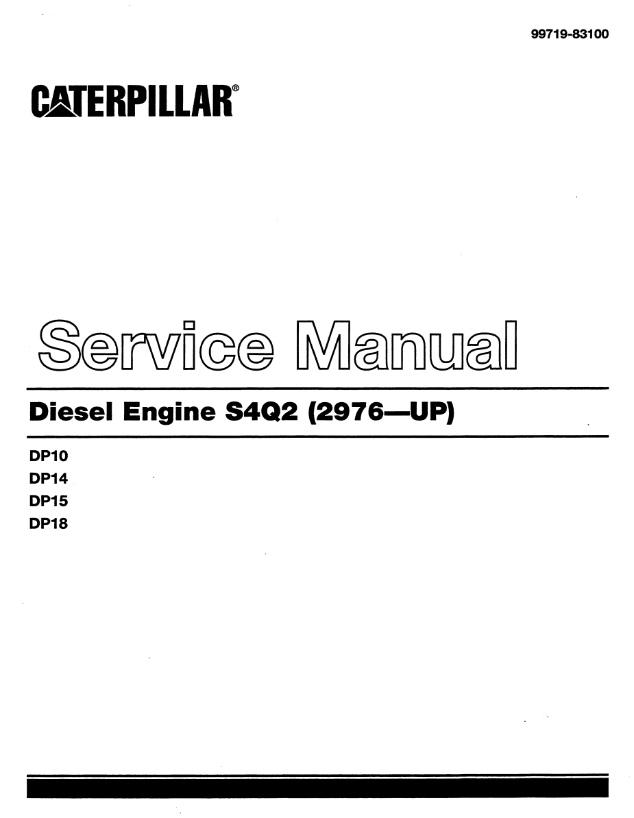 CATERPILLAR CAT S4Q2 2976-UP INDUSTRIAL DIESEL ENGINE