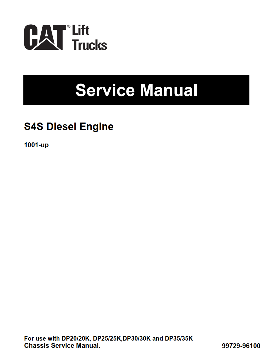 CATERPILLAR CAT S4S DIESEL ENGINE FORKLIFT