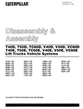 CATERPILLAR CAT T40D T50D TC60D V40D LIFT TRUCKS POWER TRAIN ASSEMBLY
