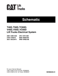 CATERPILLAR CAT T40D T50D TC60D V40D LIFT TRUCKS POWER TRAIN ELECTRICAL DIAGRAMS