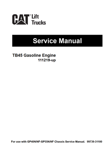 CATERPILLAR CAT TB45 GESOLINE ENGINE