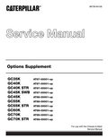CAT GC35K GC40K GC40K STR GC45K SWB GC45K STR GC55K GC55K STR GC60K GC70K GC70K STR OPTIONS SUPPLEMENT