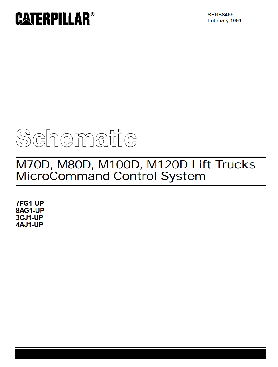 CAT M70D M80D M100D M120D SCHEMATICS