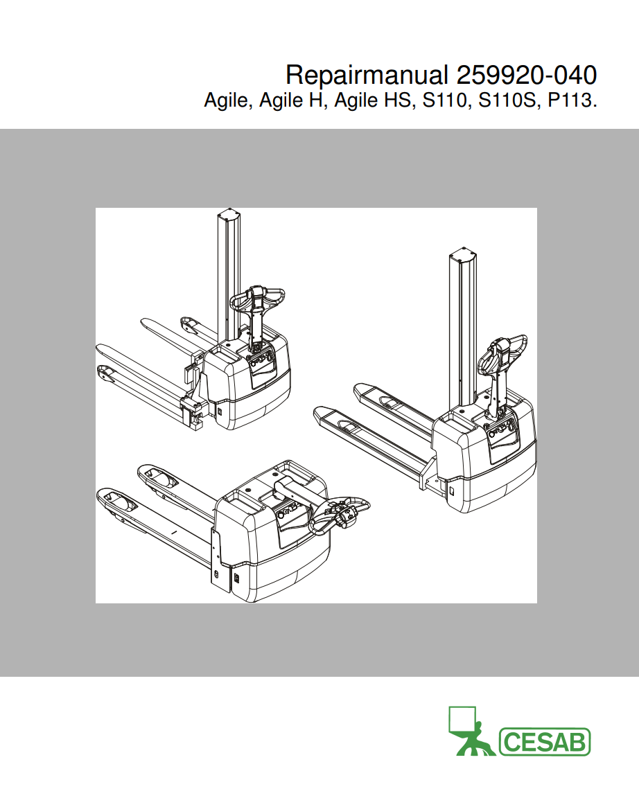 CESAB AGILE H, AGILE HS FORKLIFT