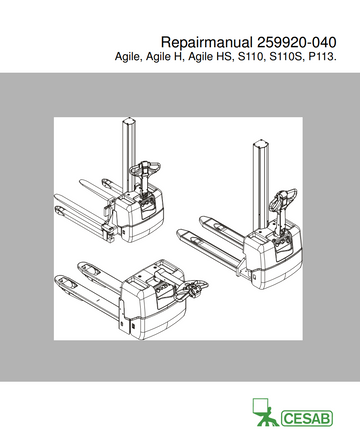 CESAB AGILE H, AGILE HS FORKLIFT