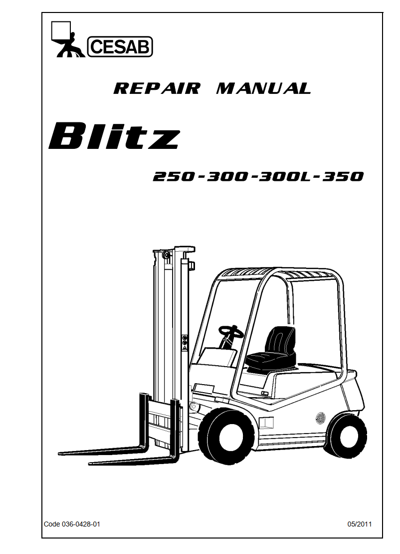 CESAB BLITZ 200-300 SERIES 250 300 300L 350 PALLET TRUCK