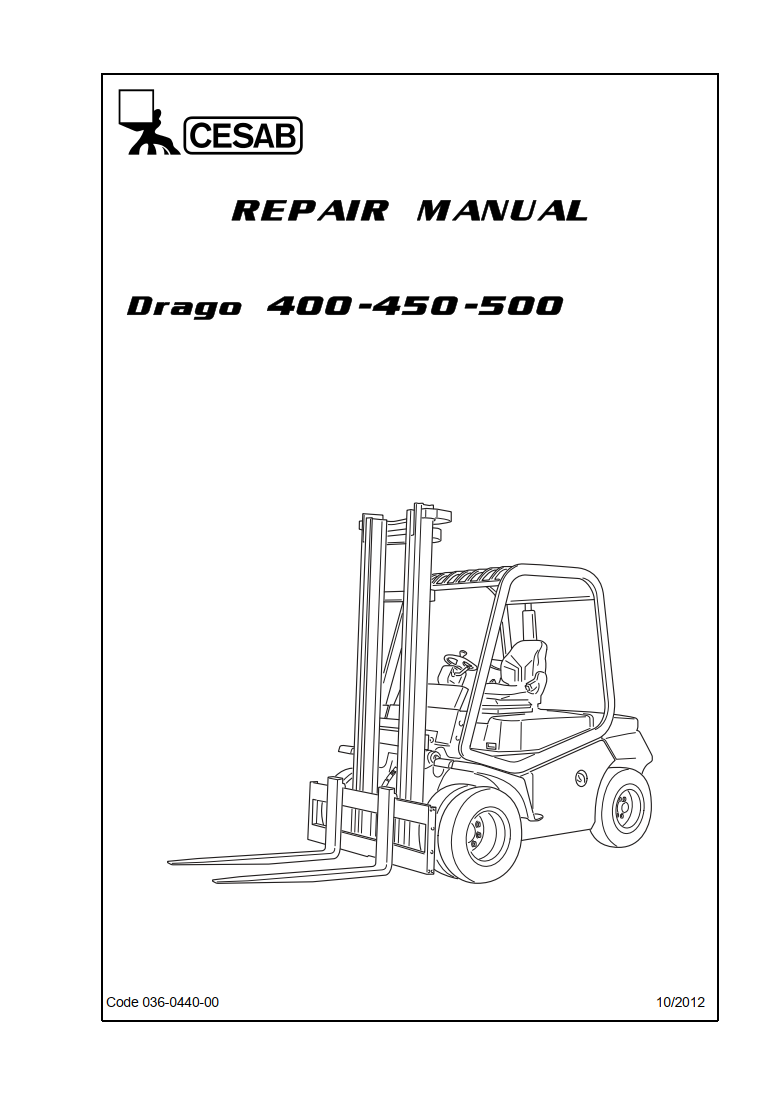 CESAB DRAGO 400 450 500 FORKLIFT TRUCK