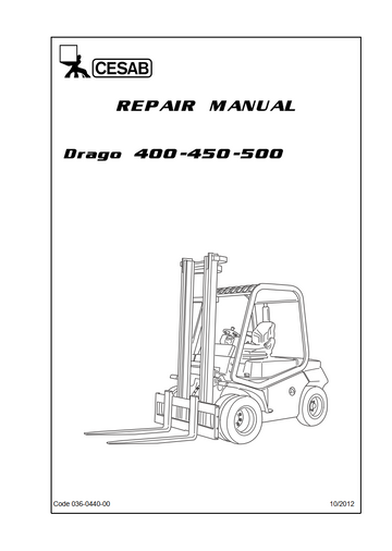 CESAB DRAGO 400 450 500 FORKLIFT TRUCK