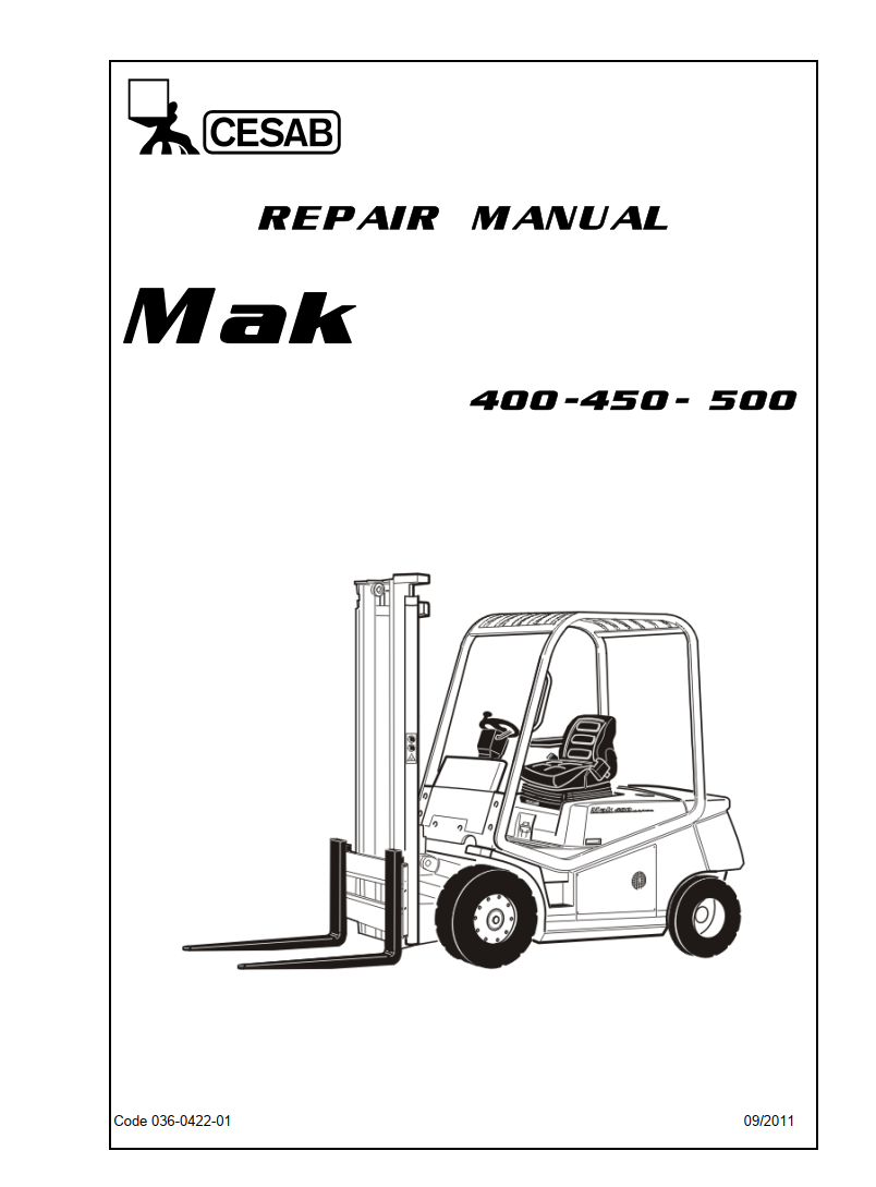 CESAB MAK 400 450 500 SERIES PALLET TRUCK