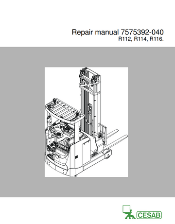 CESAB R112 ELECTRIC PALLET FORKLIFT TRUCK