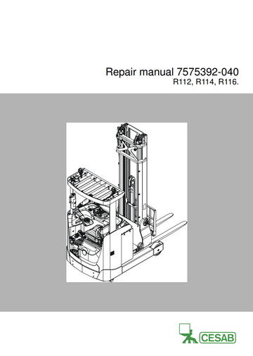 CESAB R114 ELECTRIC PALLET TRUCK FORKLIFT