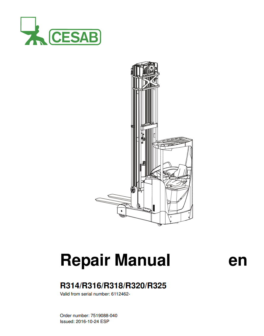 CESAB R316 ELECTRIC PALLET FORKLIFT