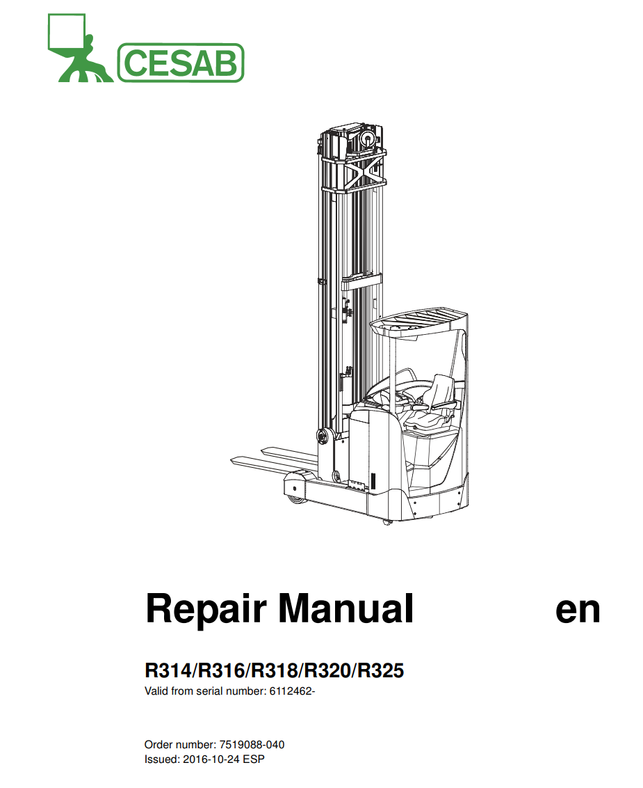 CESAB R318CC ELECTRIC PALLET FORKLIFT