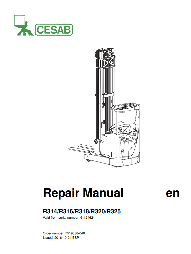 CESAB R325CC ELECTRIC PALLET TRUCK