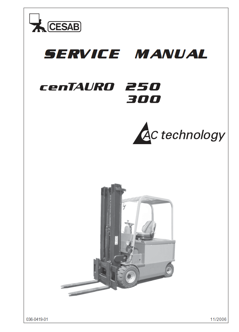 CESAB cenTAURO 250 300 AC SERIES PALLET TRUCK