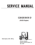 CLARK C20 C25 C30 C35 D ISUZU DIESEL ENGINE FORKLIFT