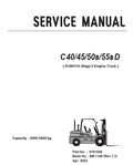 CLARK C40 C45 C50s C55s D KUBOTA STAGE 5 ENGINE FORKLIFT
