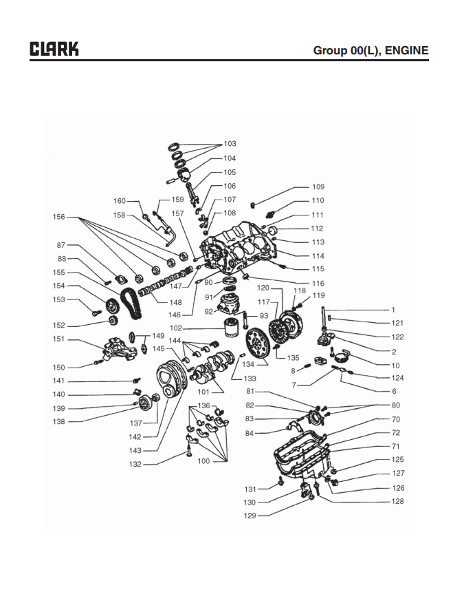 CLARK C60 C70 C75 C80 D AND L FORKLIFT