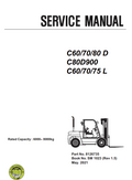 CLARK C60 C70 C80 D C80 D900 C60 C70 C75 L FORKLIFT