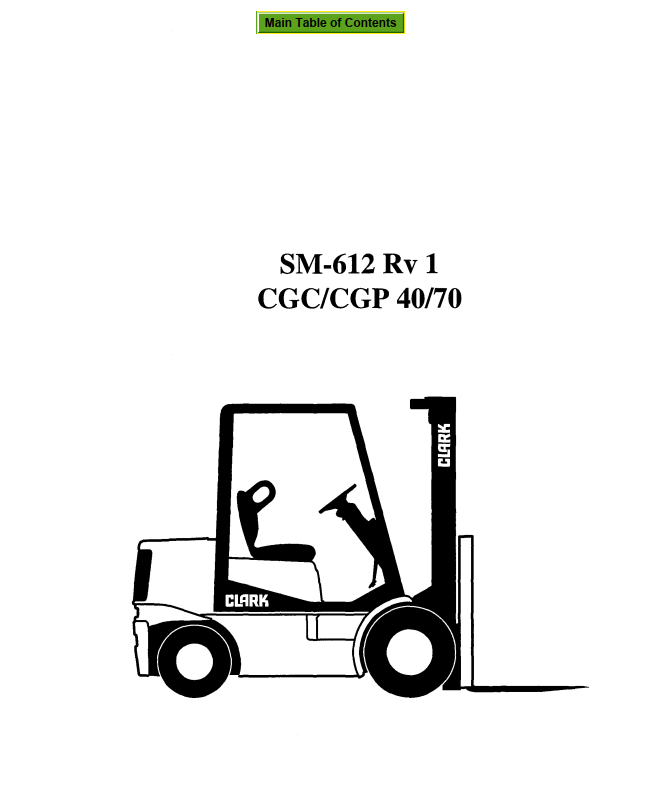 CLARK CGP CGC 40 45 50 55 60 70 FORKLIFT