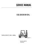 CLARK CQ 20 25 30 D AND L COMBUSTION FORKLIFT