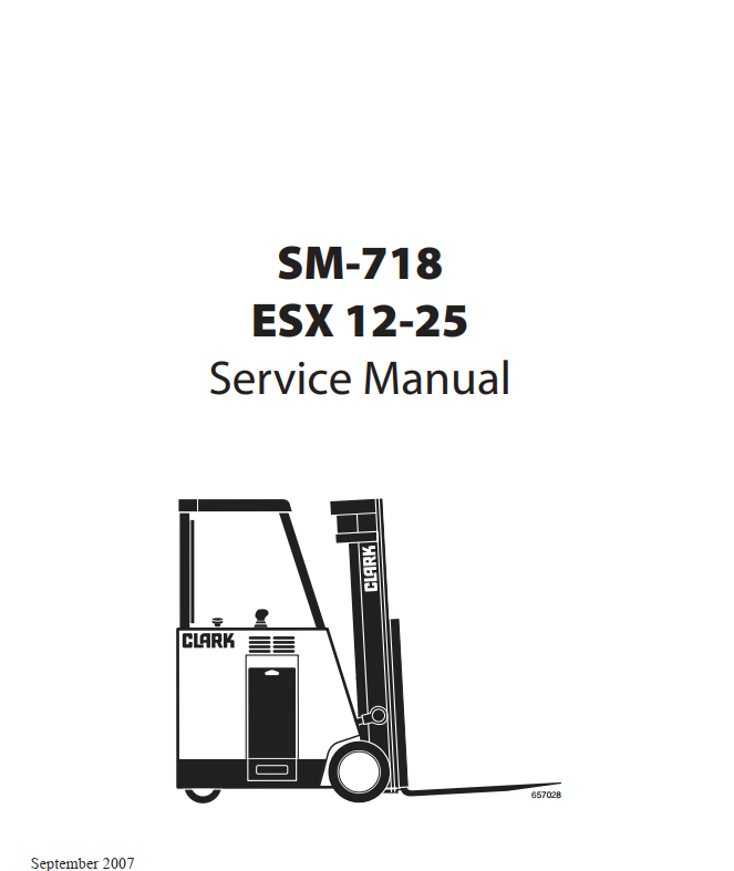 CLARK ESX 12 - 25 FORKLIFT TRUCK