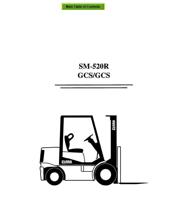 CLARK GCS SM-520R FORKLIFT TRUCK