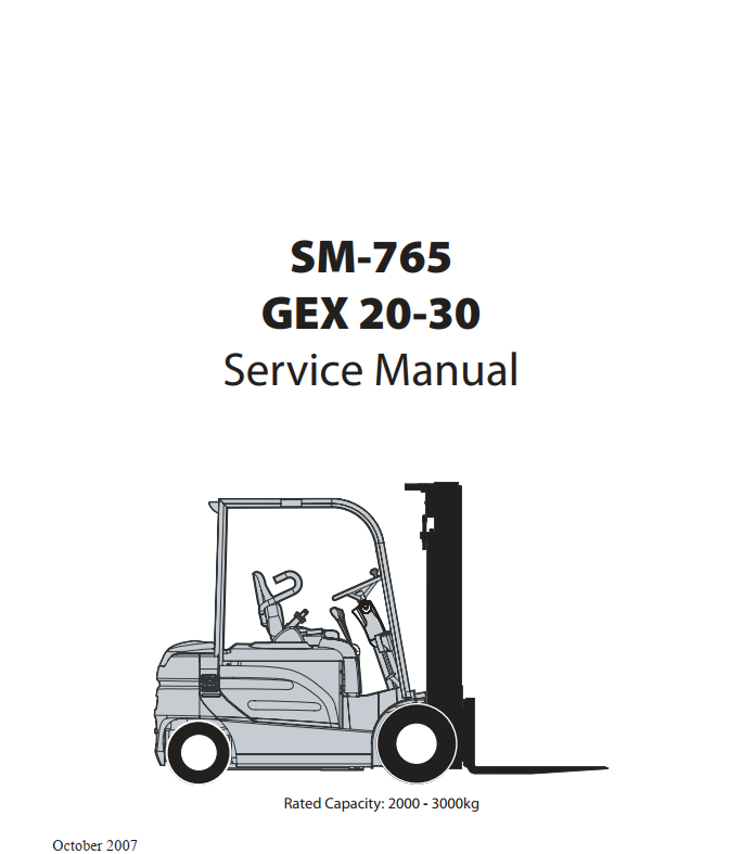CLARK GEX 20 25 30 FORKLIFT TRUCK