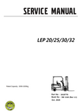 CLARK LEP 20 LEP 25 LEP 30 LEP 32 FORKLIFT