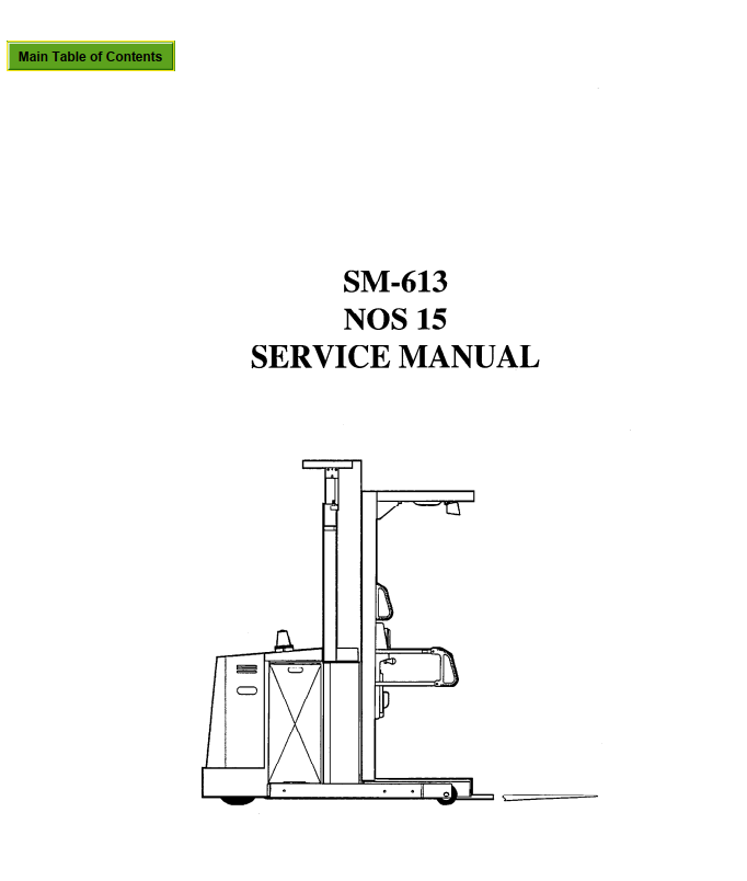 CLARK NOS 15 SM 613 ORDER PICKER FORKLIFT