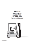 CLARK TMX 12 13 15 17 18 20 25 EPX 16 18 FORKLIFT