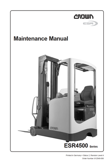 CROWN ESR4500 PALLET TRUCK FORKLIFT